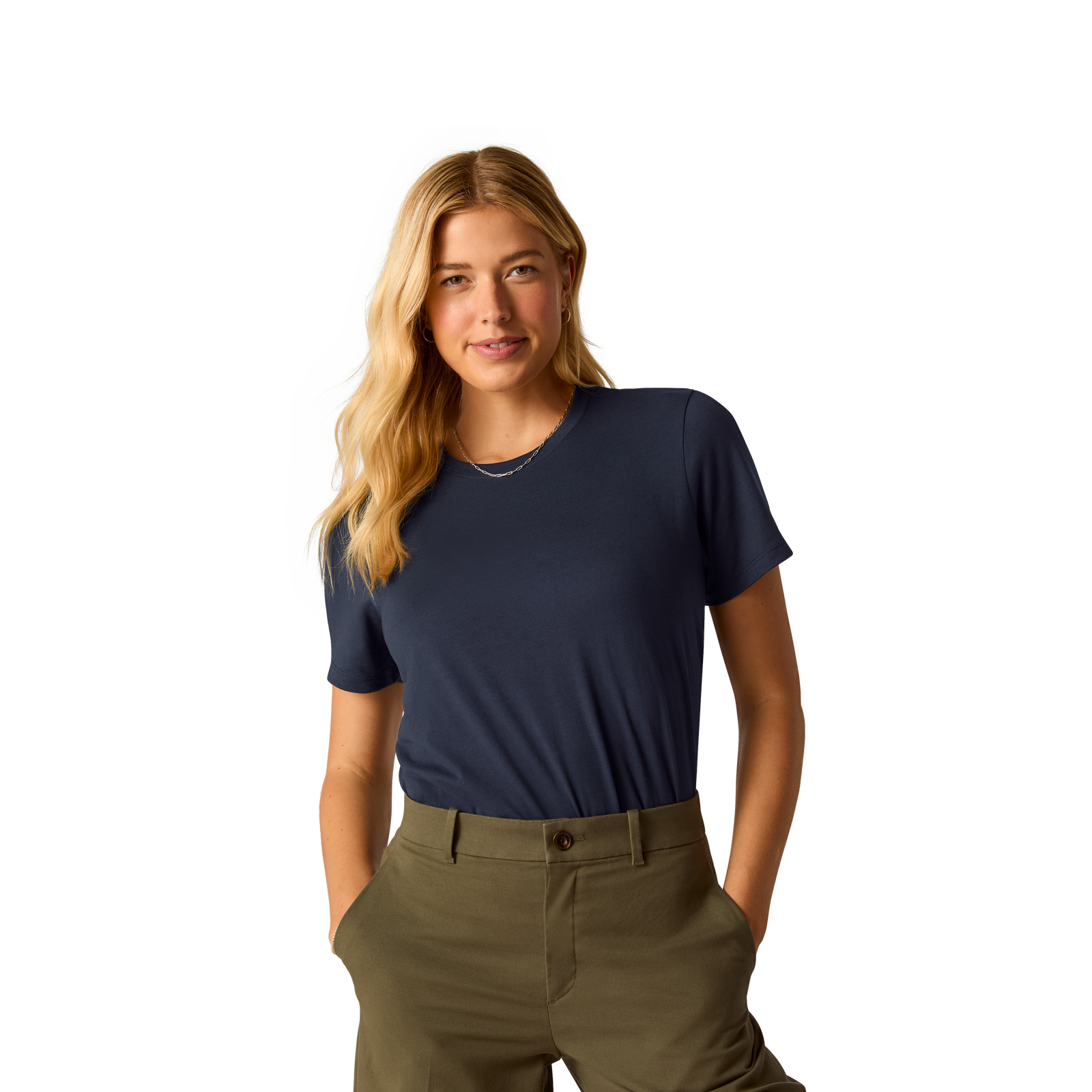 Women's Pima Cotton Crew Neck T-Shirt