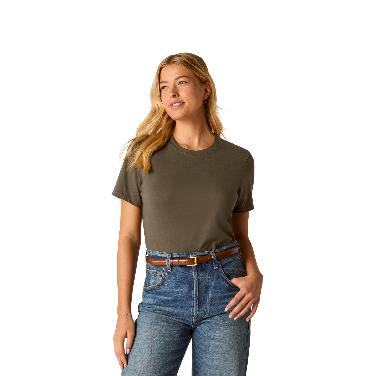 Women's Pima Cotton Crew Neck T-Shirt